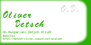 oliver detsch business card